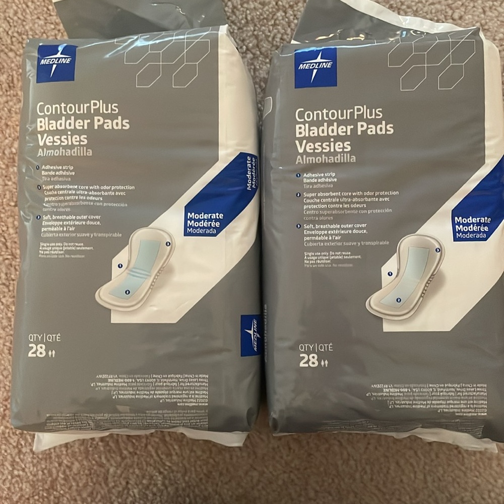 Medline Contour Plus Bladder Pads – Moderate Absorbency 56 Total 2 Packs diaper - Picture 6 of 8